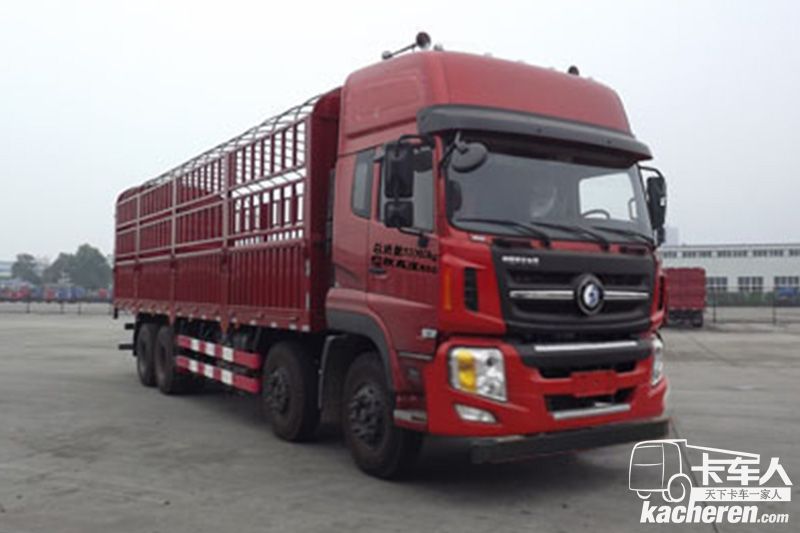 重汽王牌 W5G重卡 340马力 8X4 9.4米 国四仓栅式载货车(CDW5310CCYA1T4)