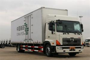 广汽日野 700系列重卡 300马力 4X2 国五9.72米厢式载货车(YC5180XXYFH8JW5)