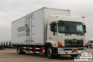 广汽日野 700系列重卡 300马力 4X2 国五9.72米厢式载货车(YC5180XXYFH8JW5)