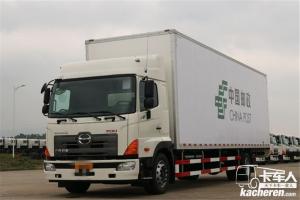 广汽日野 700系列重卡 300马力 4X2 国五9.72米厢式载货车(YC5180XXYFH8JW5)
