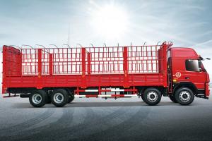 大运 新N8E 轻量化 350马力 8X4 国五9.6米仓栅式载货车(12JSD180TA)(CGC5310CCYD5DDHD)