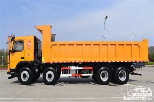 大运重卡 N8V 375马力 8X4 国五7.6米自卸车(CGC3310D5EDED)