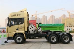 陕汽重卡 德龙X3000 460马力 6X4 LNG牵引车(国六))(SX4259XD4TLQ1)