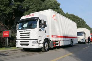 一汽解放青汽 途V重卡 290马力 4X2 9.65米 国五厢式载货车(CA5180XXYP2K2L7E5A80)