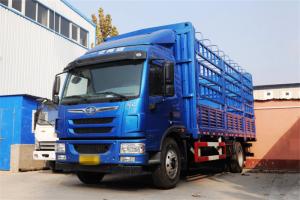 一汽解放青汽 龙V中卡 180马力 4X2 6.75米 国五仓栅式载货车(CA5189CCYPK2L2E5A80)