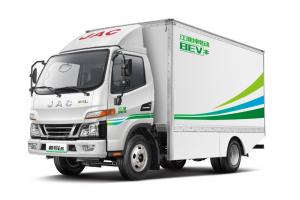 江淮 帅铃i5-V330 2019款 4.5T 4.15米单排 96.77kWh 纯电动厢式轻卡载货车(中体)(HFC5045XXYEV1)