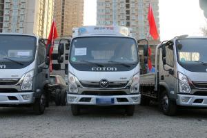 福田 奥铃TS 110马力 4.14米 京五单排厢式轻卡载货车(气刹)(BJ5045XXY-F2)