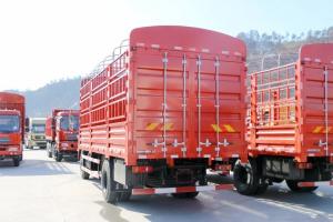 东风商用车 天锦中卡 180马力 4X2 6.75米 国五仓栅式载货车(DFH5180CCYBX3JV)