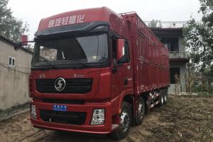 陕汽重卡 德龙X3000 加强版 400马力 8X4 9.5米 国五 LNG仓栅式载货车(SX5318CCY4V456TL)