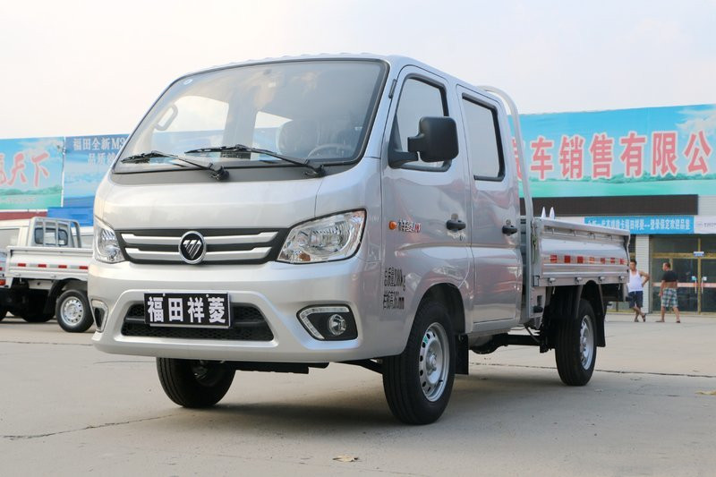 福田 祥菱M1 1.5L 112马力 汽油 2.55米 国五 双排栏板微卡(后单胎)(BJ1030V4AV3-BM)