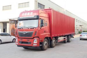 中国重汽 豪曼H5重卡 310马力 8X2 9.6米 国五 厢式载货车(采埃孚)(ZZ5318XXYKM0EK0)