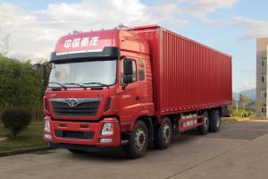 中国重汽 豪曼H5重卡 340马力 8X2 9.6米 国五 厢式载货车(ZZ5318XXYKM0EK0)