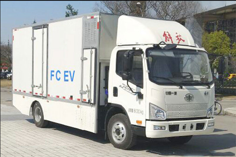 一汽解放轻卡 J6F 6×4 4.51米单排燃料电池厢式运输车(CA5081XXYP40L3FCEVA84) 