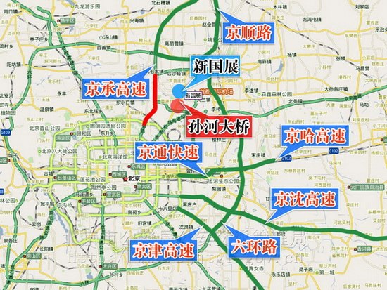 2010北京国际车展交通图一
