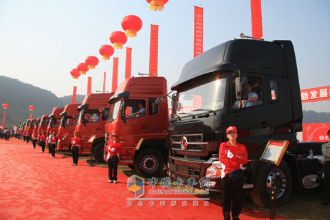东风商用车新基地建成后将主要生产东风天龙平台重卡