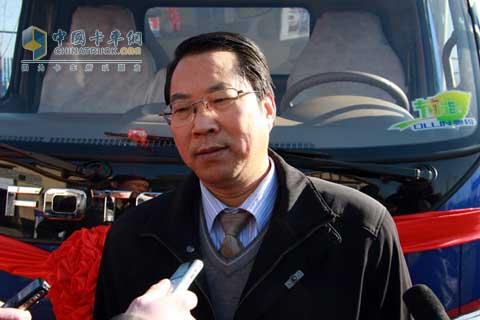 福田汽车奥铃品牌总经理、营销公司副总经理赵建民接受采访
