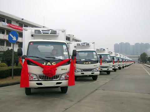 江淮帅铃万村千乡市场工程交车仪式