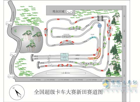 新田赛道图