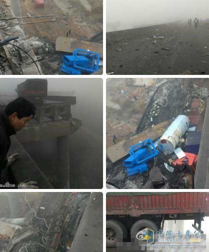 连霍高速 大桥坍塌 车祸 烟花爆竹